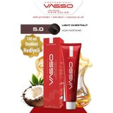 Vasso Kadın Saç Boyası 5.0 Açık Kestane 100 Ml