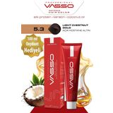 Vasso Kadın Saç Boyası 5.3 Açık Kestane Altın 100 ml