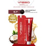 Vasso Kadın Saç Boyası 5.7 Açık Kestane Kahve 100 ml