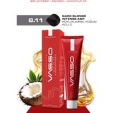 Vasso Kadın Saç Boyası 6.11 Koyu Kumral Yoğun Küllü 100 ml