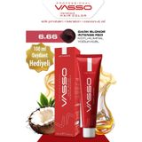 Vasso Kadın Saç Boyası 6.66 Koyu Kumral Yoğun Kızıl 100 ml