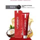 Vasso Kadın Saç Boyası 7.11 Kumral Yoğun Küllü 100 ml