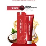 Vasso Kadın Saç Boyası 7.65 Kumral Kızıl Akaju 100 ml