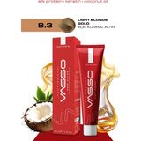 Vasso Kadın Saç Boyası 8.3 Açık Kumral Altın 100 ml