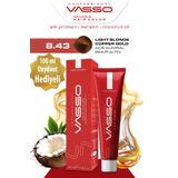 Vasso Kadın Saç Boyası 8.43 Açık Kumral Bakır Altın 100 ml