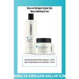VASSO Kuru Ve Kırılgan Saçlar Için Hindistan Cevizi Yağlı Nem Bakımı Seti Şampuan-maske (270-150 ML)