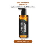 Vasso Men Saç Dökülmesine Karşı Etkili Güçlendirici ve Dolgunlaştırıcı Şampuan - Pro Active Shampoo 370 ml