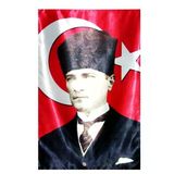 Vatan Atalı Bayrak 100X150 Atatürklü Türk Bayrağı