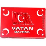 Vatan Bayrak 80 x 120 cm Ebat Türk Bayrağı Polyester Kumaş Güneş ve Hava Şartlarına Dayanıklı