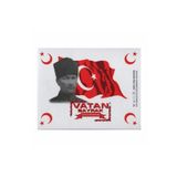 Vatan Bayrak Atalı Bayrak 100X150 cm - Atatürklü Türk Bayrağı Büyük Boy