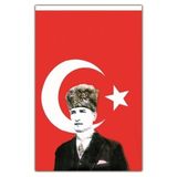 Vatan Bayrak Vatan Atatürklü Bayrak 70X105cm Türk Bayrağı