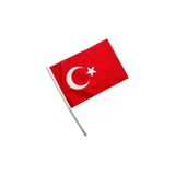 Vatan Bez Bayrak Sopalı 5 Adet 30X45 Cm