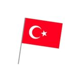 Vatan Bez Türk Bayrağı Sopalı 20x30 10 Adet