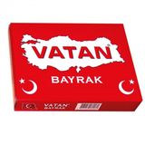 Vatan Masa Bayragi Turk 100 Polyester 20X30 Vt101 ( 10 Adet)