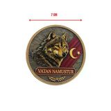 Vatan Namustur” Kurt Armalı Plastik Patch 7 cm