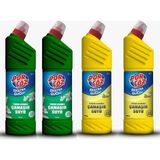 Vatan Porçöz Yoğun Kıvamlı Çamaşır Suyu Bahar Tazeliği+Yaz Yağmuru 750 ml 4'lü Set