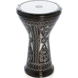 Vatan Siyah Erzincan İşlemeli Bas Döküm Darbuka