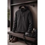 Vatan Tekstil Erkek Slim Fit Softshell Kapüşonlu Erkek Mont Su Itici Rüzgar Geçirmez - Gri