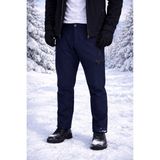 Vatan Tekstil Içi Polarlı Kışlık Ithal Softshell Rüzgar Geçirmez Su Itici Kumaş Erkek Pantolon - Lacivert