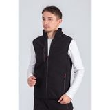 Vatan Tekstil Softshell Dik Yaka Erkek Yelek Su İtici Kumaş Rüzgara Dayanıklı 4XL Kolsuz - Siyah