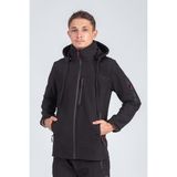Vatan Tekstil Suya Dayanıklı Slim Fit Softshell Kapüşonlu Erkek Mont - 4XL - Siyah