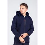 Vatan Tekstil Suya Dayanıklı Slim Fit Softshell Kapüşonlu Erkek Mont - XL - Lacivert
