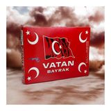 Vatan Türk Bayrağı Bez 50x75