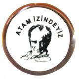 Vatan VT609 Atam İzindeyiz Yuvarlak Rozet