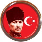 vatan vt613 rozet atalı kalpaklı bayrak yuvarlak 30 lu (1 paket 30 adet) - Yok