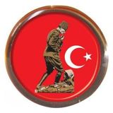 vatan vt617 rozet atalı kocatepe bayrak yuvarlak 30 lu (1 paket 30 adet) - Yok
