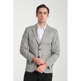 Vatana Erkek Siyah Mono Yaka Yarım Astarlı Slim Fit Spor Blazer Ceket - 0 - Siyah - 50