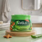 Vatika Naturals Besleyici ve Koruyucu Saç Şekillendirici Krem 140 ml (Badem, Kına & Aloe Vera)