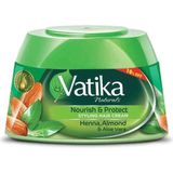 Vatika Naturals Kına-Badem Saç Şekillendirici Krem 210 ml - vatikahenna