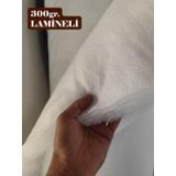 Vatka Elyaf 300 Gr. Lamineli (En:100cm/Boy:200cm)- Sarma Elyaf - Yorgan Elyafı - Mont Elyafı (1, Beyaz Lamineli 300 gr./m²)