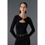 VATKALI Cut Out detaylı bluz - Premium Edition