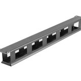 Vatpan 19" 1u Yatay Kablo Düzenleyici Metal Organizer Kapaklı