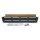 VATPAN 19" 48 Port Cat6 Patch Panel Dolu