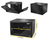 VATPAN 7U Duvar Tipi Handy Serisi Network Server Kabinet, 450mm Derinlik, Yan Kapakları Açılır ve Kilitlenebilir, Yandan Müdehale kolaylığı, IT Ekipmanları Muhafaza kabini