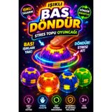 Vattara Işıklı Bas Döndür Stres Topu Bas Çevir Çarkı Spinner Ball Yeni Nesil Çift Rulmanlı İthal 1 Adetkarışık Renk Gönderilecek