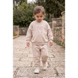 VAUVA %100 Pamuk Kız Çocuk Oversize Eşofman Takımı - Fiyonk Nakışlı Sweatshirt Ve Eşofman Altı 2'li Takım