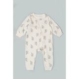 Vauva Bebek Çocuk Tulum Uzun Kollu Baskılı Fermuarlı Kız Erkek Pijama Tulum - Siyah - 9 - 12 Ay