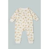 Vauva Bebek Çocuk Tulum Uzun Kollu Baskılı Fermuarlı Kız Erkek Pijama Tulum - Yeşil - 6 - 9 Ay