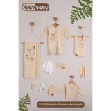 Vav Baby Vavbaby Organik Hastane Çıkışı 10’Lu Zoo Family - Yenidoğan - Bej-CM1