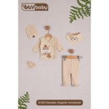 Vav Baby Vavbaby Organik Hastane Çıkışı 5’Li Polar Bear Ekru - Yenidoğan - Bej-CM1
