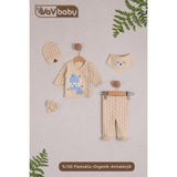 Vav Baby Vavbaby Organik Hastane Çıkışı 5’Li Polar Bear Mavi - Yenidoğan - Krem