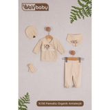 Vav Baby Vavbaby Organik Hastane Çıkışı 5’Li Two Rose - Yenidoğan - Bej-CM1