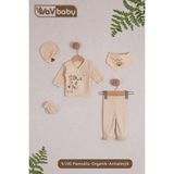 Vav Baby Vavbaby Organik Hastane Çıkışı 5’Li Zoo Family - Yenidoğan - Bej-CM1
