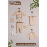 Vav Baby Vavbaby Organik Hastane Çıkışı 8’li Star Bear - Yenidoğan - Bej-CM1