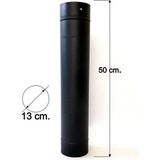 Vav Mühendislik Mat Siyah Emaye Soba Borusu 50 cm 1.kalite