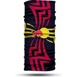 VAV Wear Desenli Motorcu Boyunluğu Buff Bandana Saç Bandı - Standart - Beyaz - Metalik